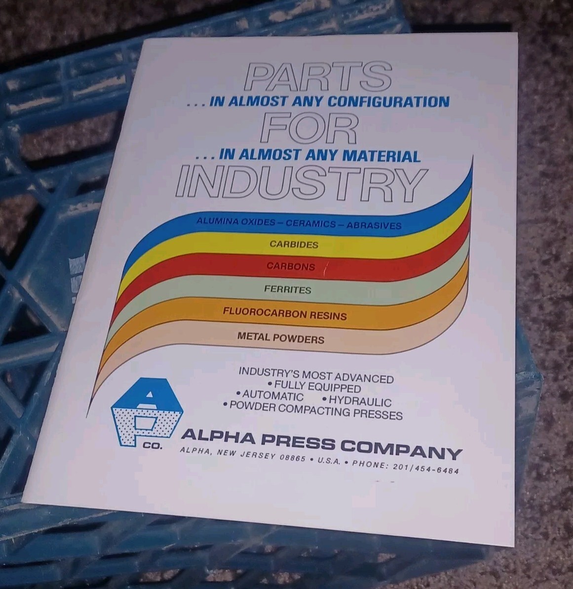 Vtg ALPHA PRESS COMPANY SALES CATALOG Machinist Tools 3 BOOK/FLYER LOT SET