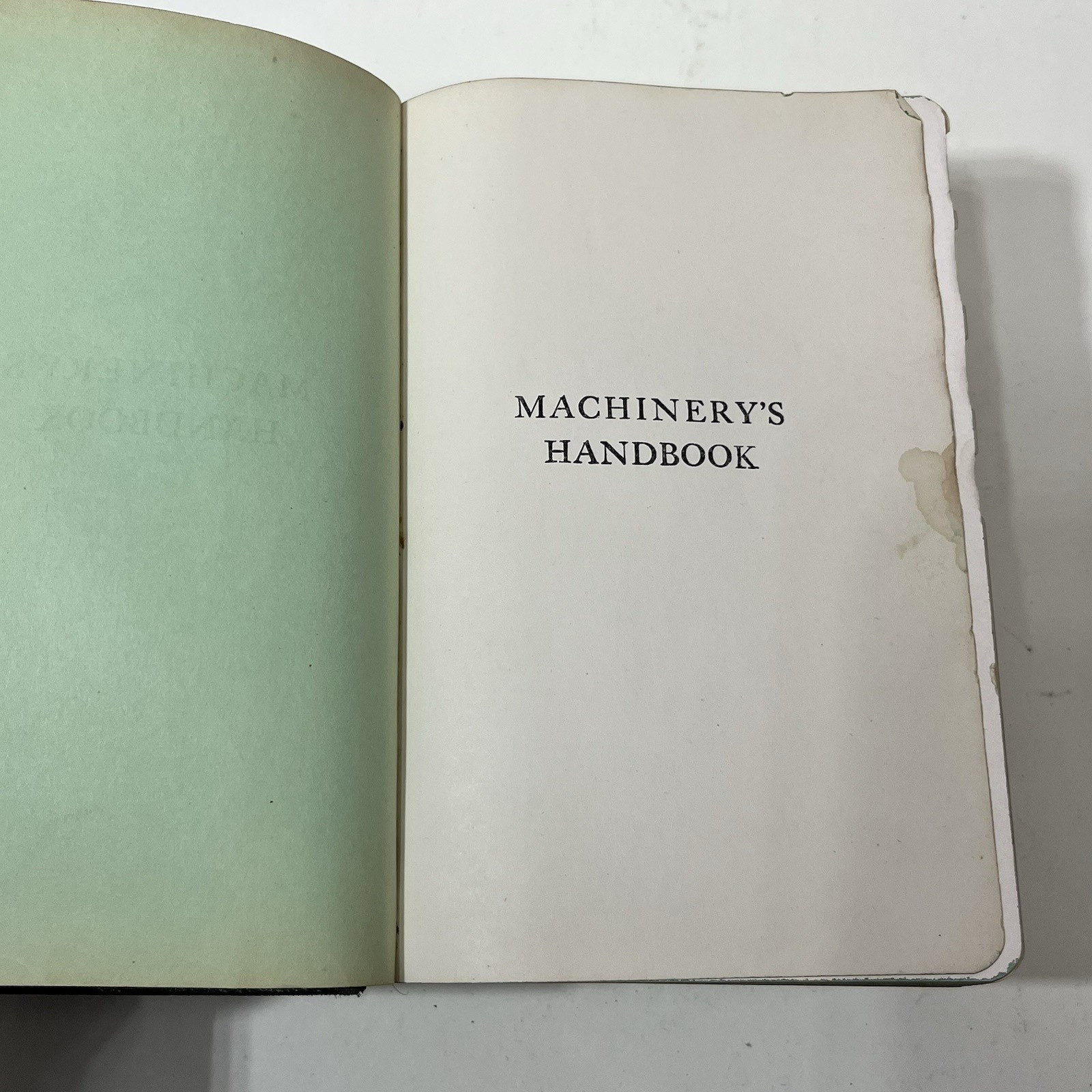 Machinerys Handbook 14th Edition The Industrial Press 1950 Machinist Book Tabbed