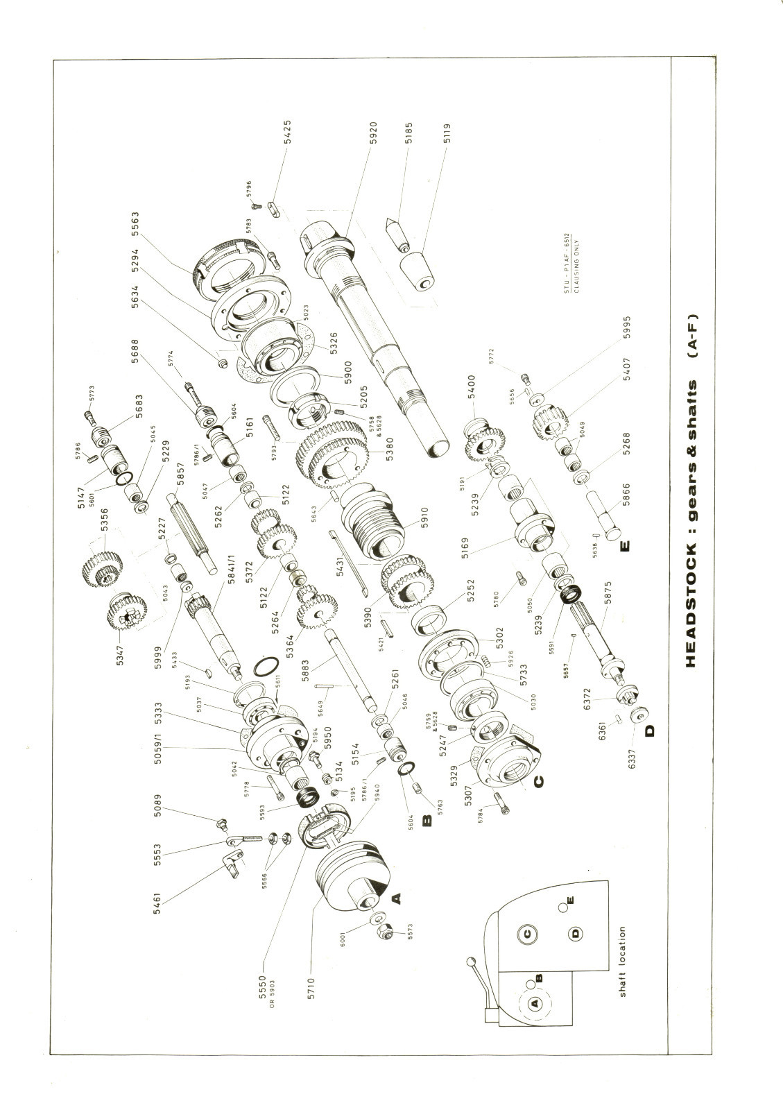 Clausing Colchester 13″x24 & 13″x36 Lathe Instruction & Parts List Manual *1272