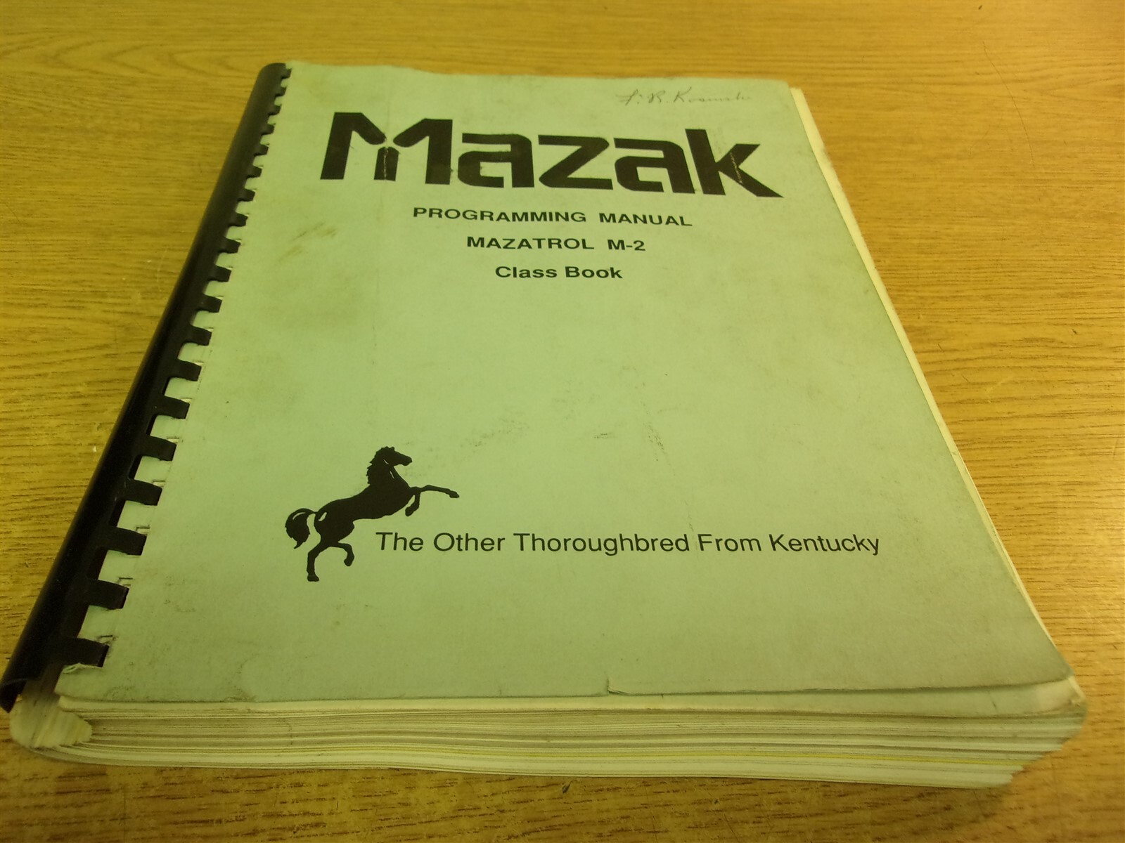 Mazak Programming Manual Mazatrol M-2 Class Book *FREE SHIPPING*
