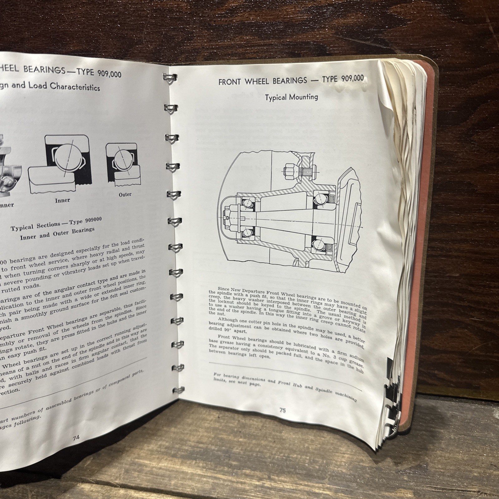 New Departure Handbook 23rd Edition Ball Bearing Catalog 1957 US Origin