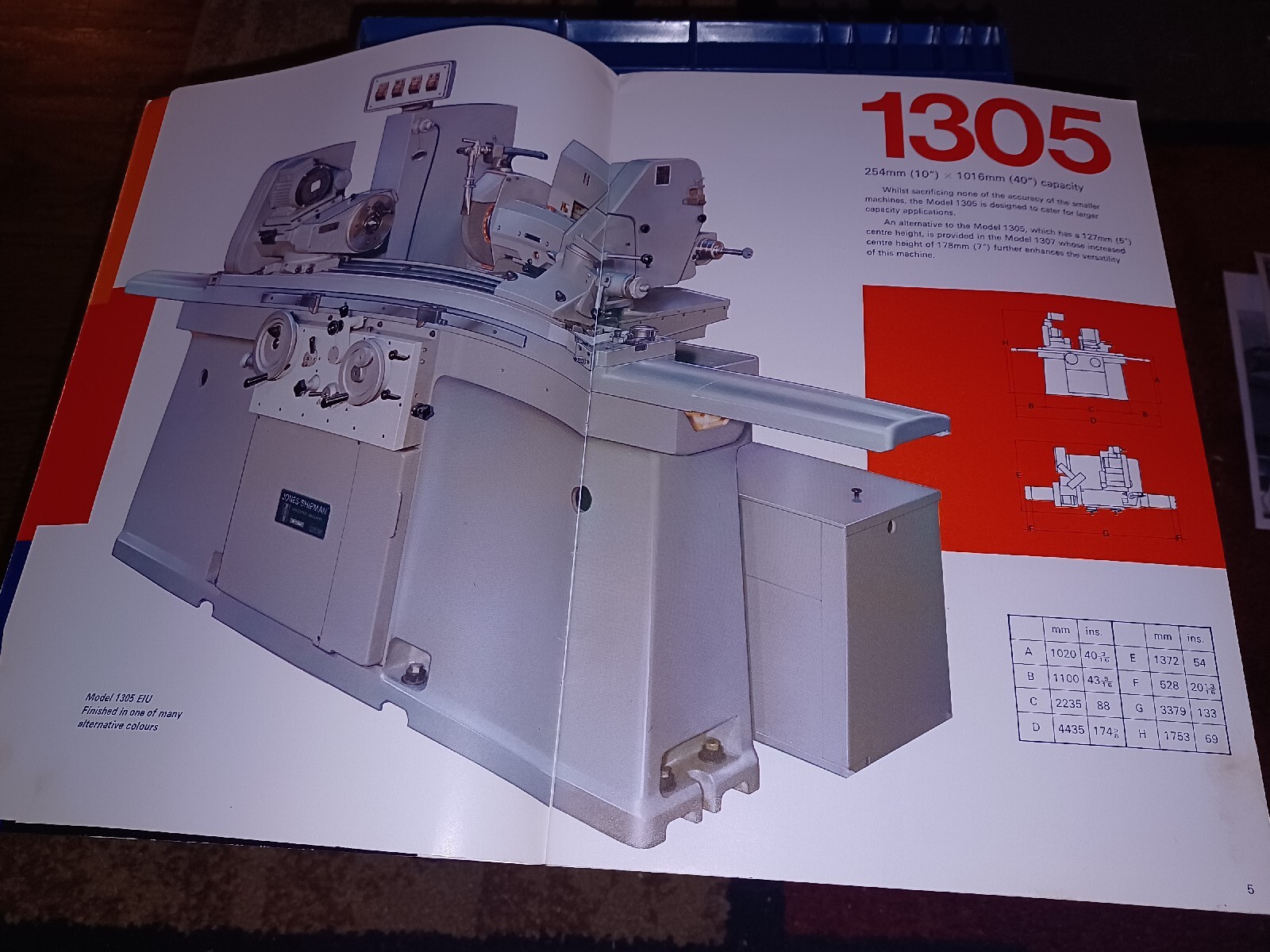 Jones-Shipman 1300 Series Precision Grinding Machines SALES CATALOG Book VTG OLD