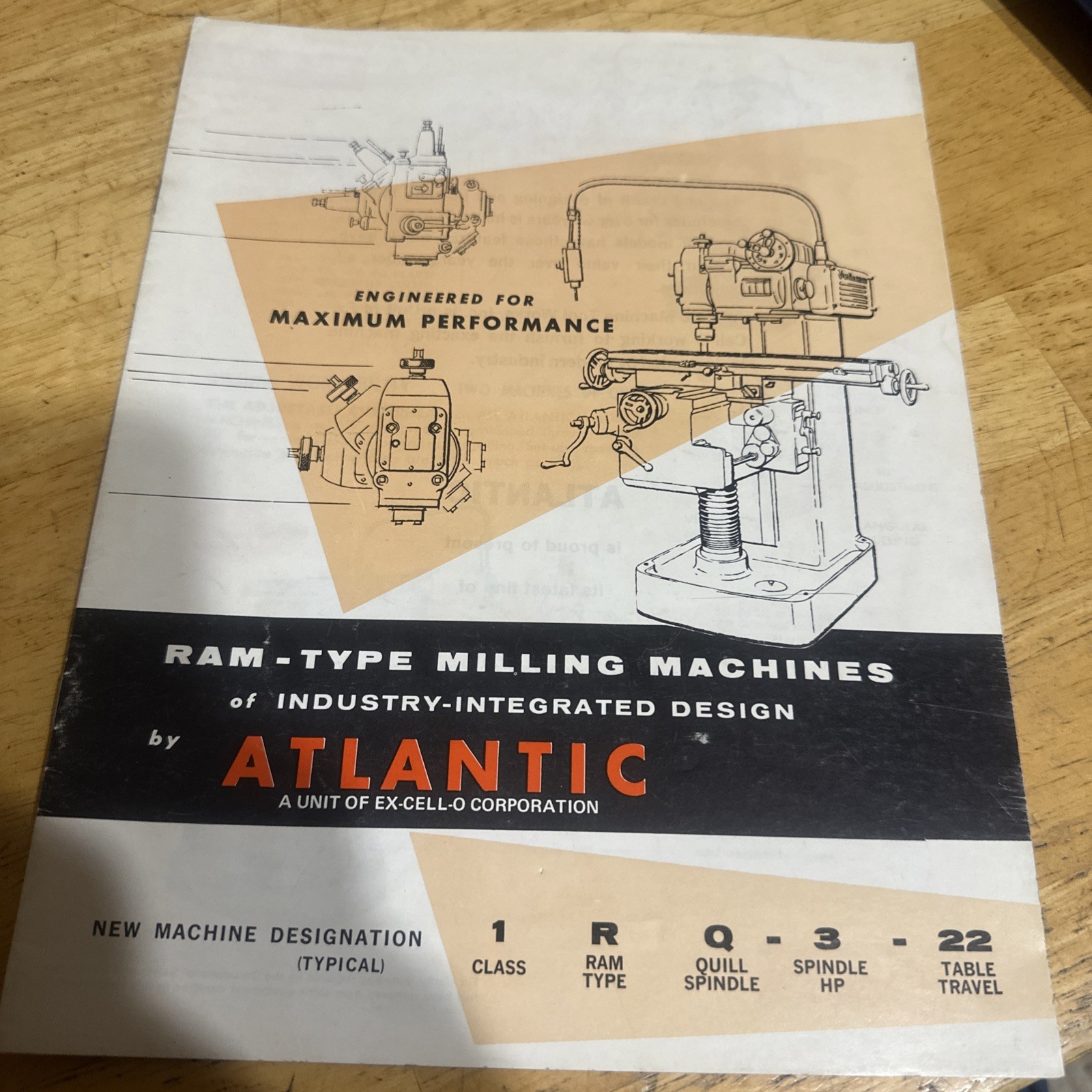 Atlantic Ram-type Milling Machines Instruction Manual