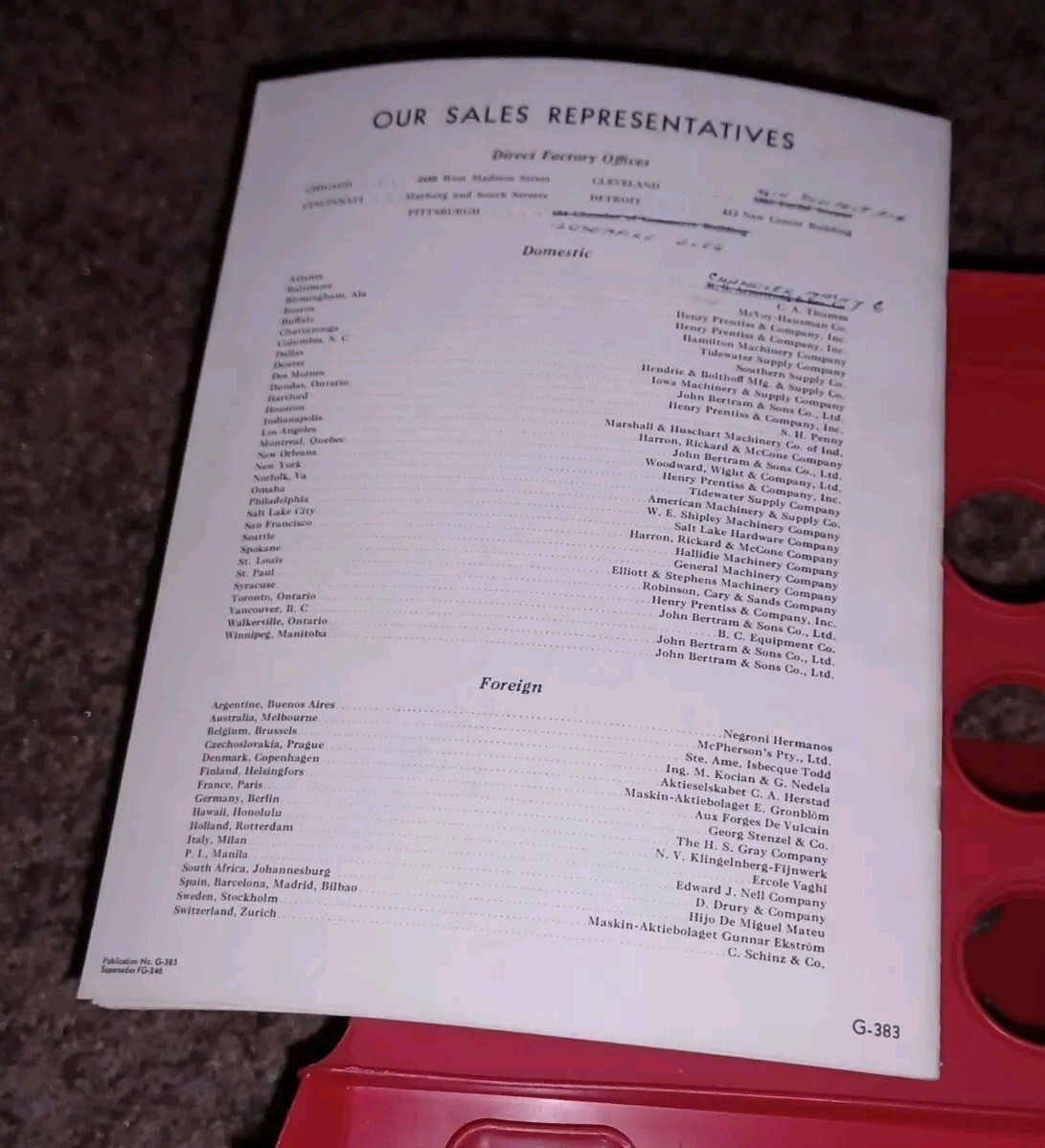 Cincinnati Grinders 20 24 28″ Catalog ROLL GRINDING MACHINES Book Pub # G-383