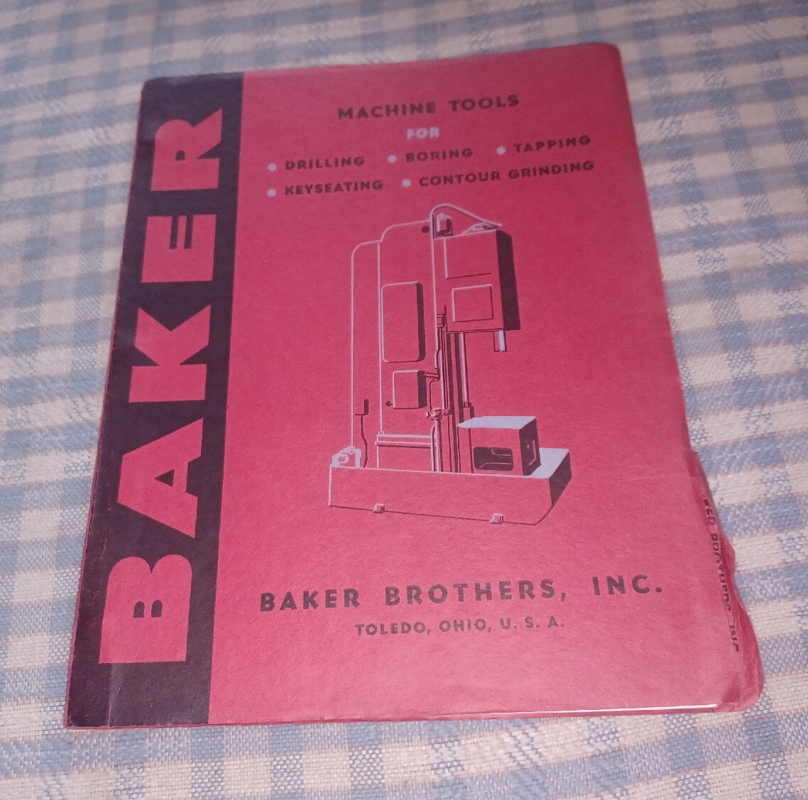 BAKER BROTHERS Toledo Ohio 1942 CATALOG Machinist Tools WWII ERA Drilling Boring