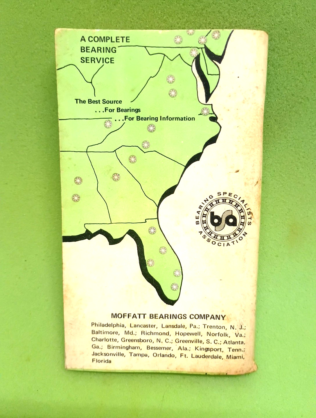 1969 Moffatt Bearings Handbook