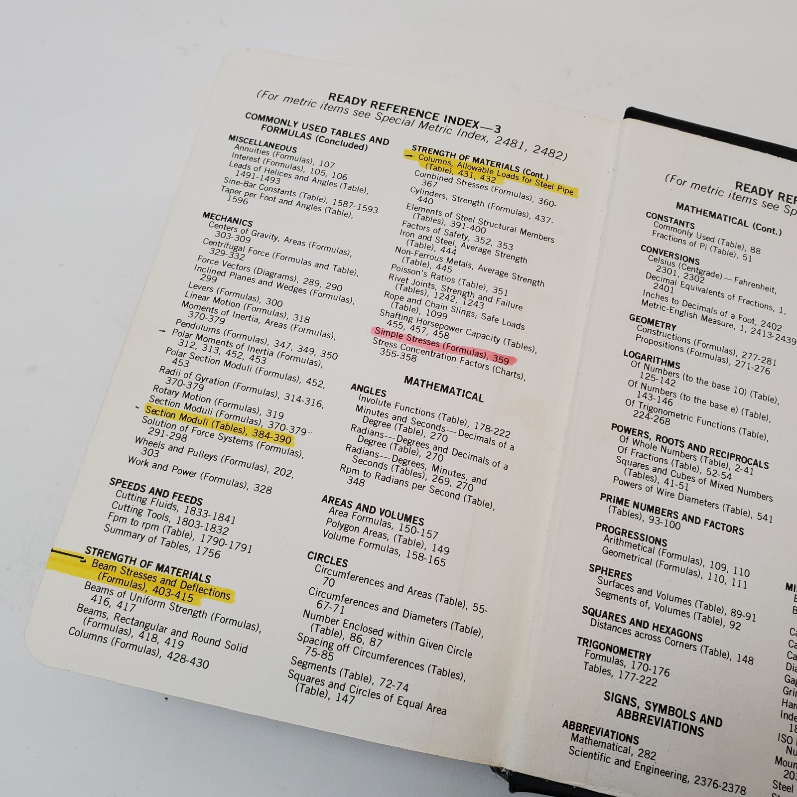 MACHINERY’S HANDBOOK 21st Edition, 1980, Industrial Press Inc, 2482 Pages