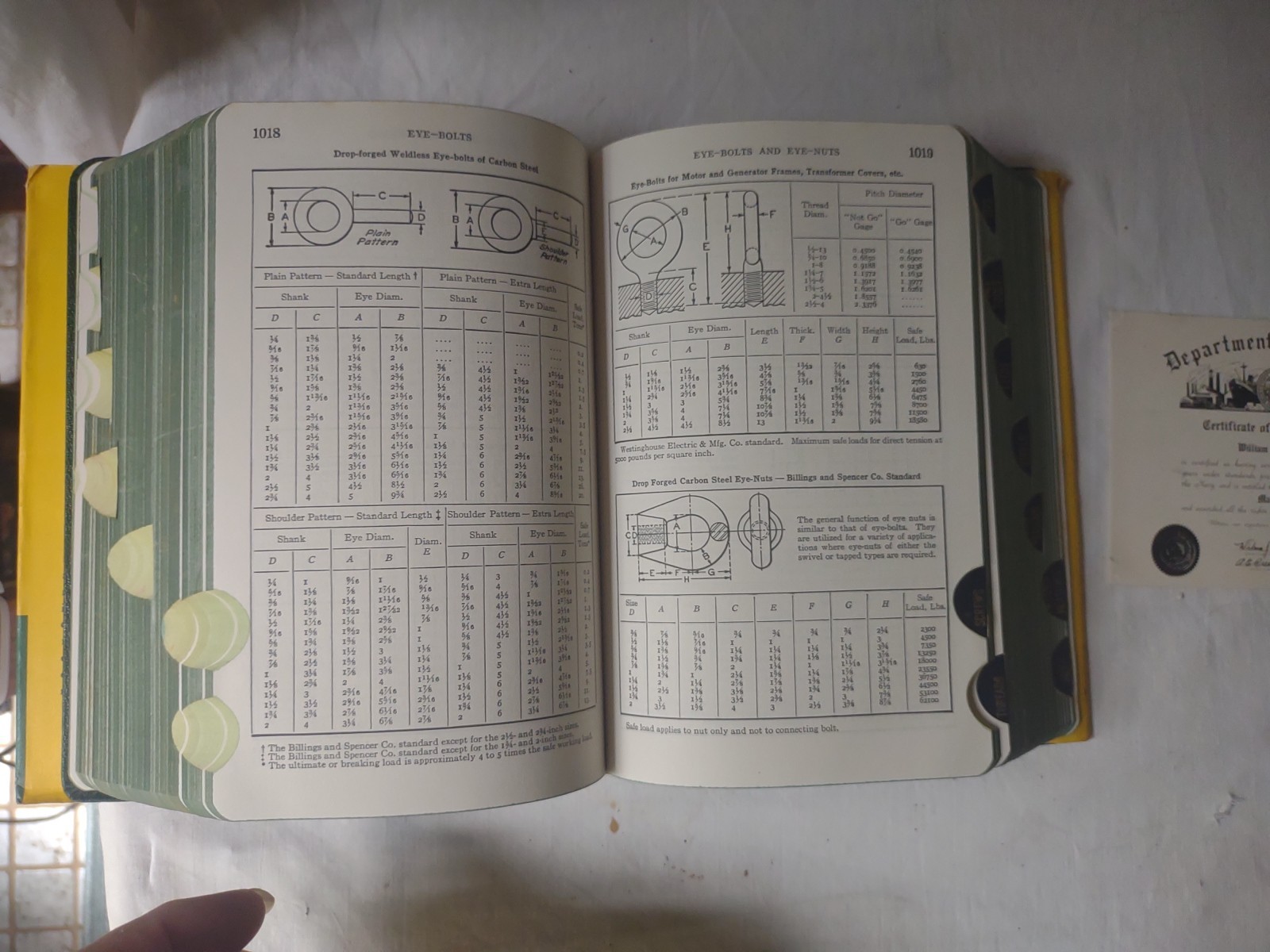 Machinery’s Handbook Vintage Reference Book 16th Edition By Oberg & Jones 1959
