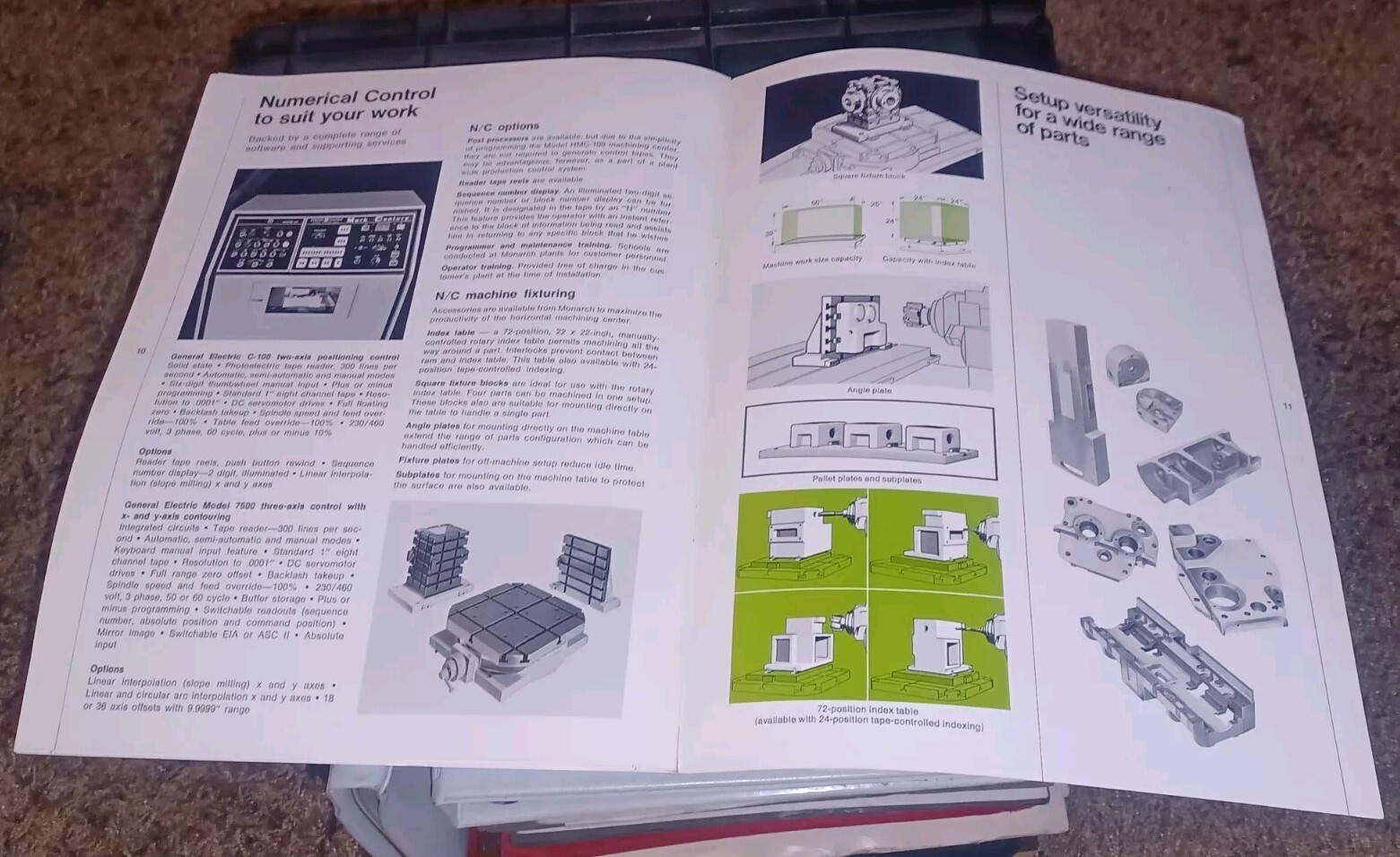 Monarch Machine Tool Co Catalog Bulletin HMC-100 HORIZONTAL N/C MACHINING CENTER
