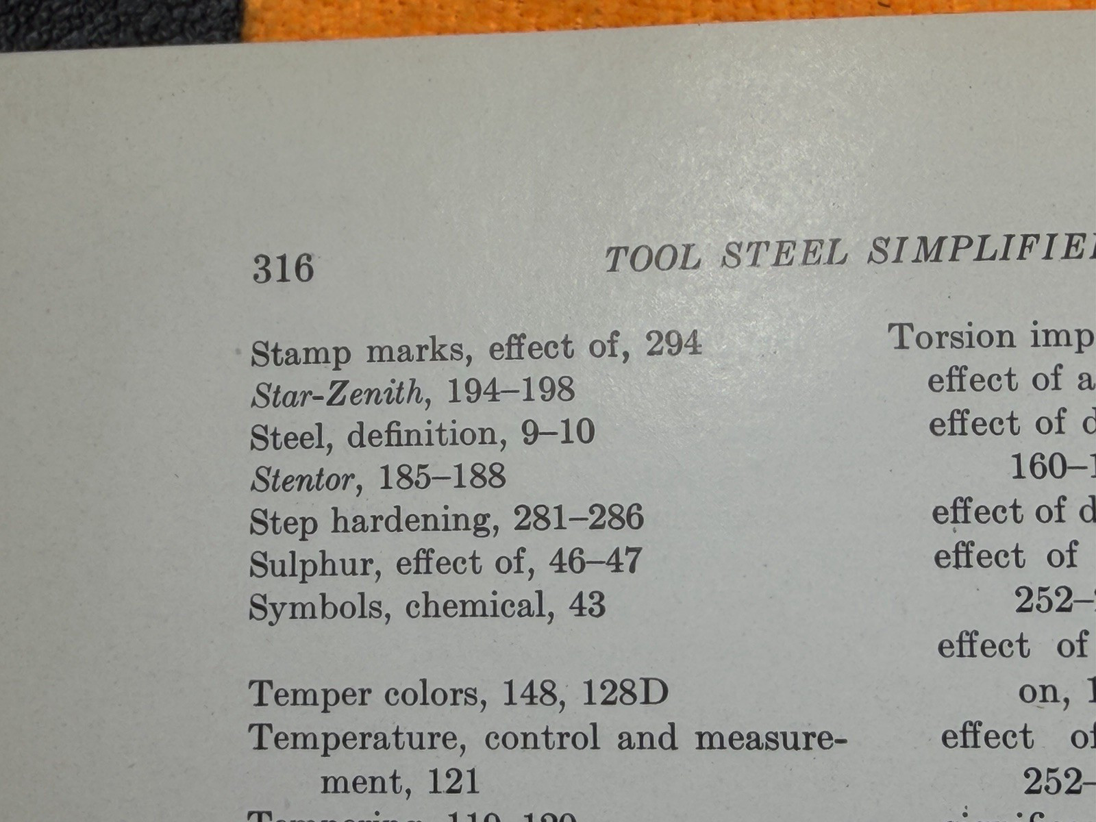 Vintage Tool Steel Simplified 1937 Book by Frank R. Palmer 12th Printing (1943)