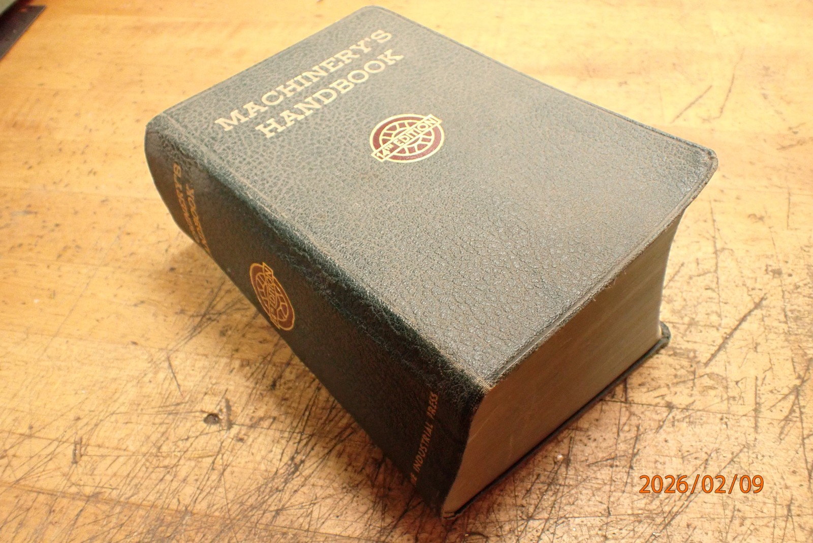 LOT D6: VINTAGE MACHINERY’S HANDBOOK MACHINIST BOOK