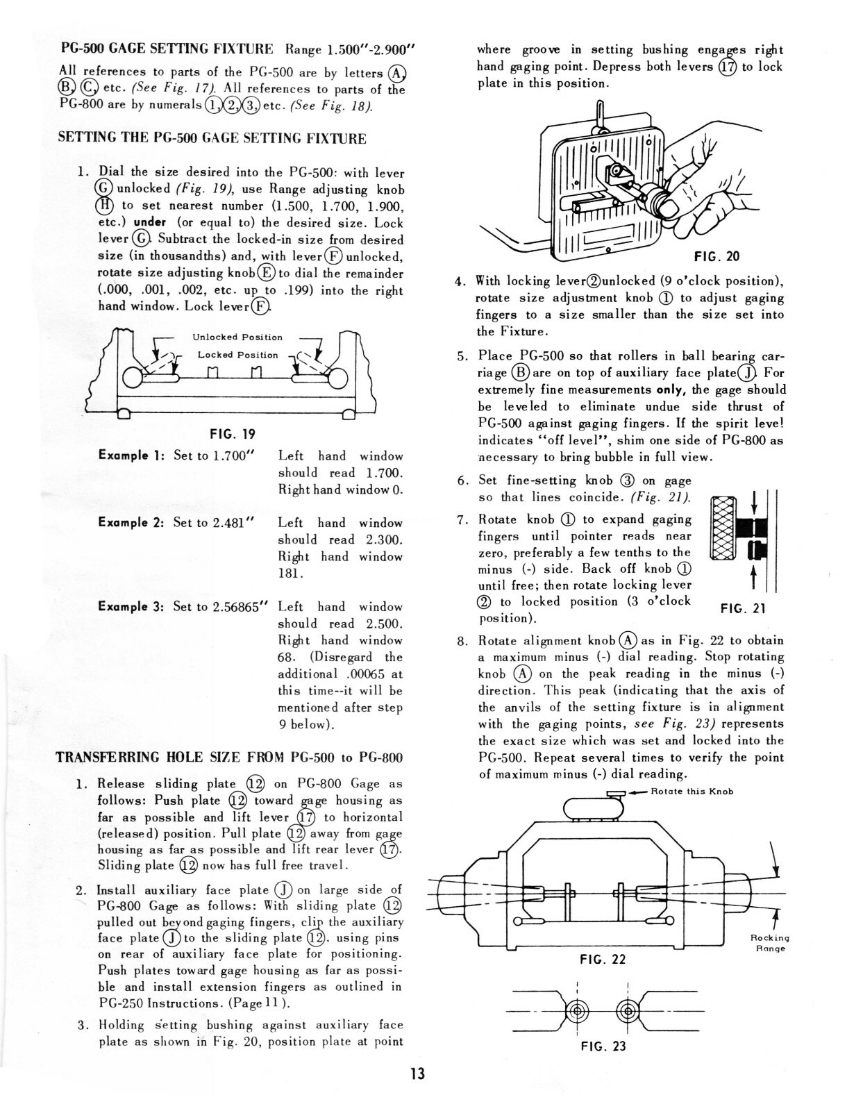 Sunnen Precision Hole Gaging Equipment Operating Instructions Manual #1670