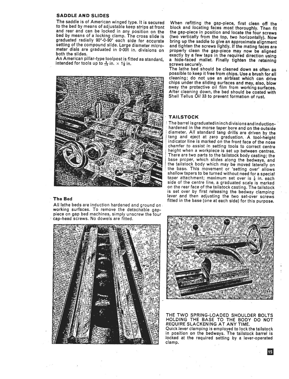 Operator & Parts Manual Fits Clausing Colchester 13-in 6500 Series Lathe