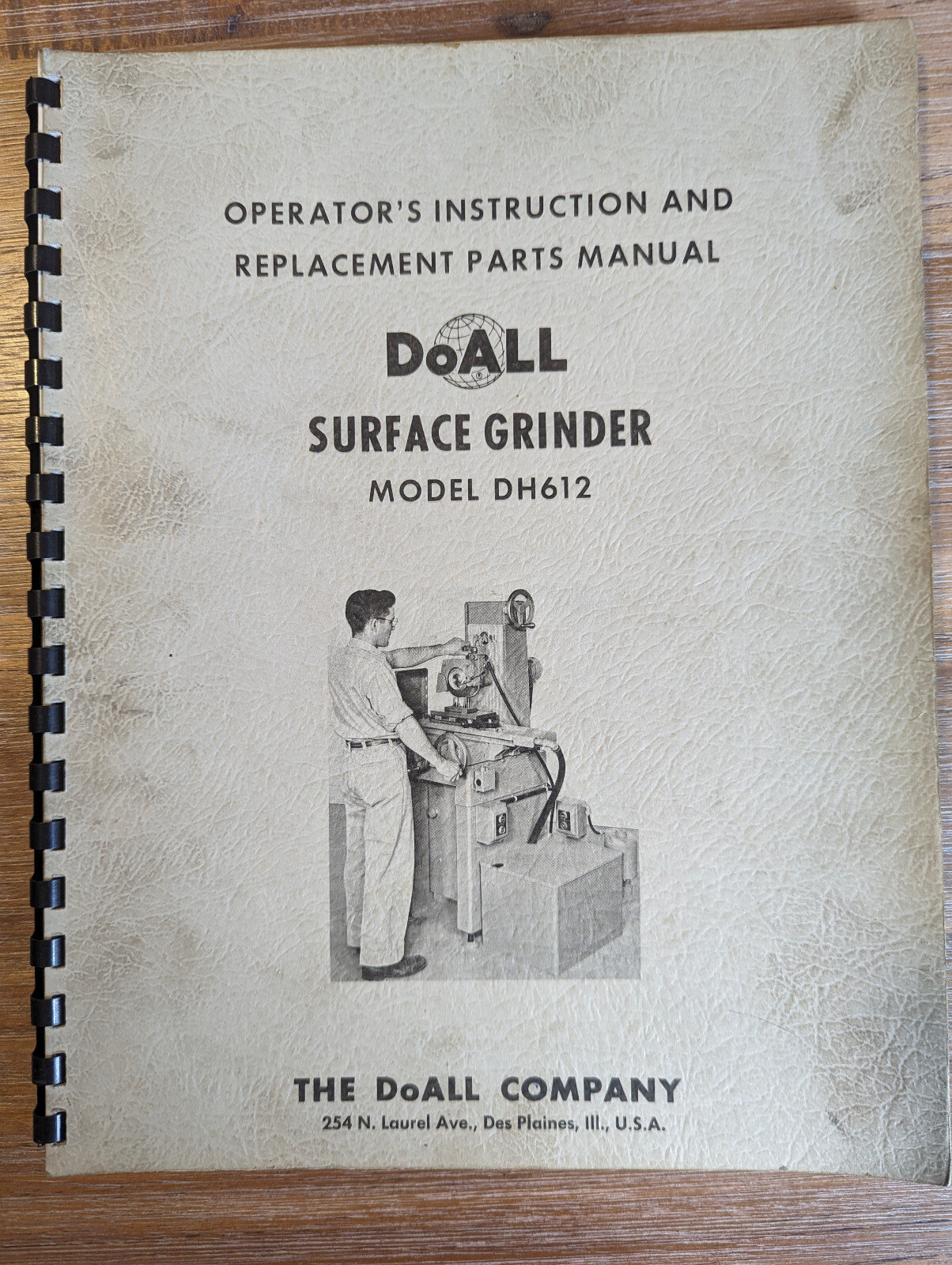 DoAll Model DH612 Surface Grinder Manual