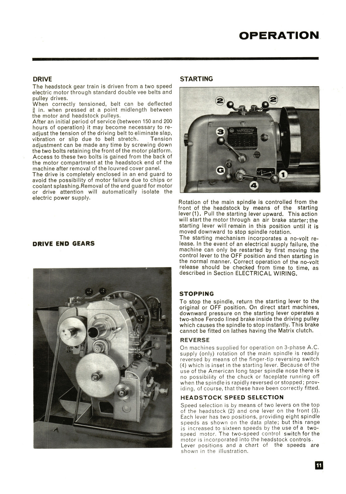 Clausing Colchester 13″x24 & 13″x36 Lathe Instruction & Parts List Manual *1272