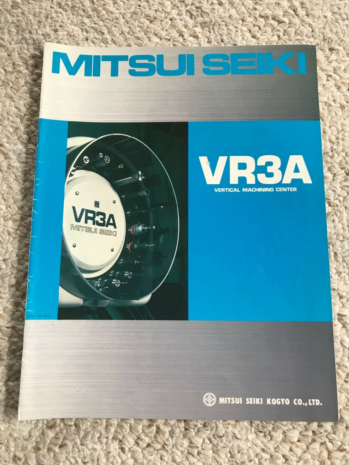 MITSUI SEIKI VR-3A CNC VERTICAL MACHINING CENTER SALES CATALOG