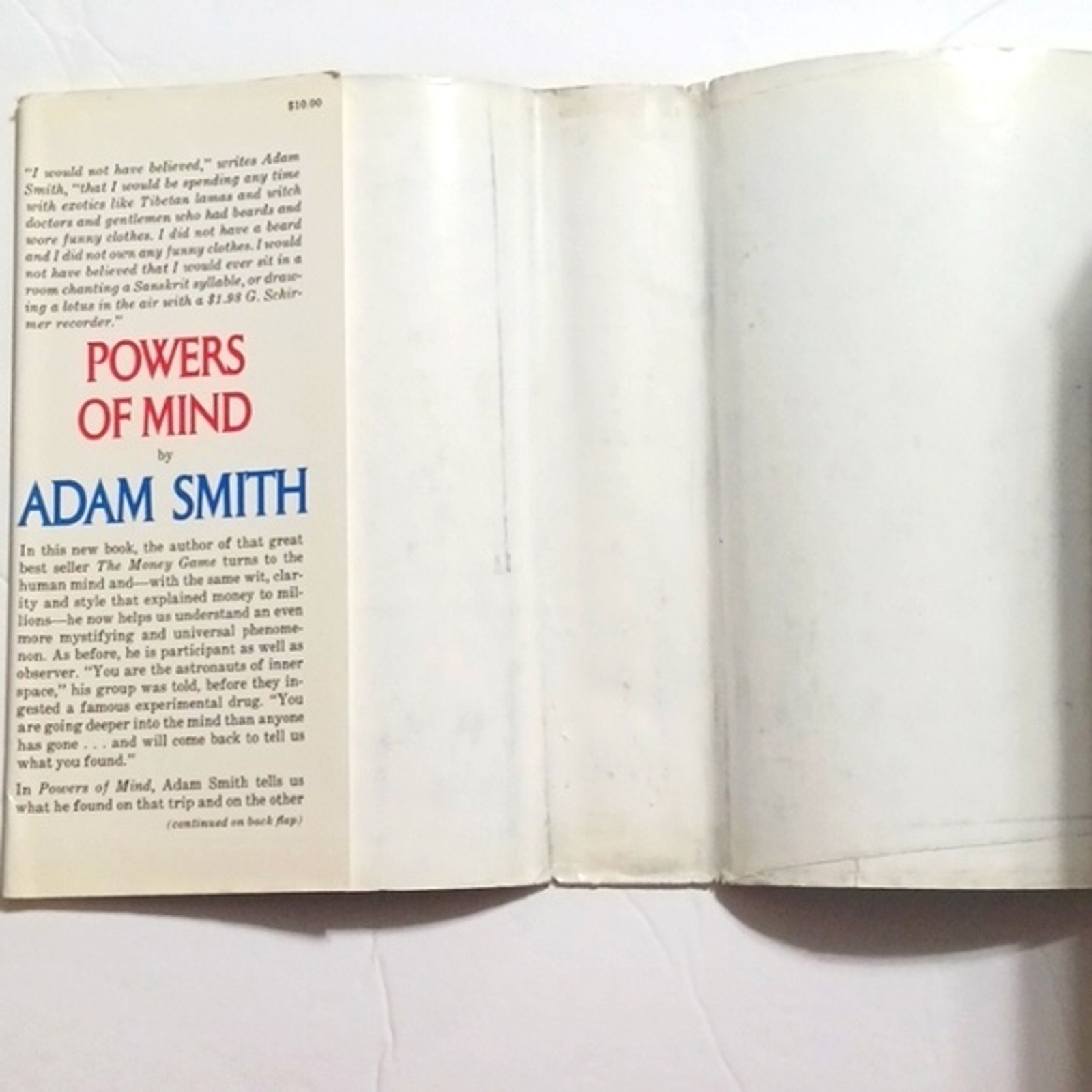 Adam Smith Powers of Mind Hardcover Book Copyright 1975 (#300)