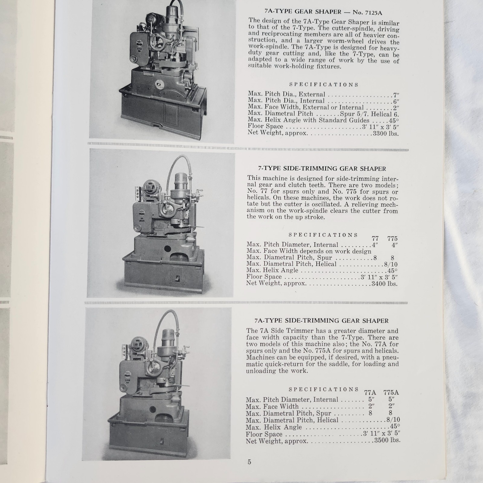 Fellows Gear Shaper Co. Catalog machines and Parts