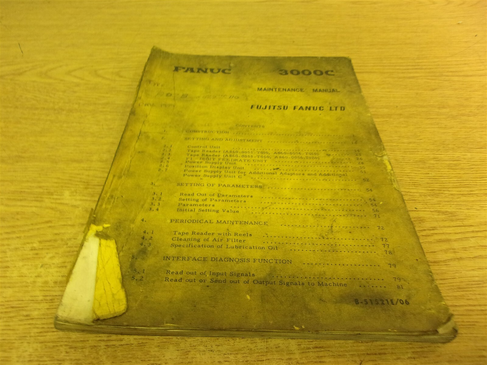 Fanuc 3000C Maintenance Manual B-51521E/06 *FREE SHIPPING*