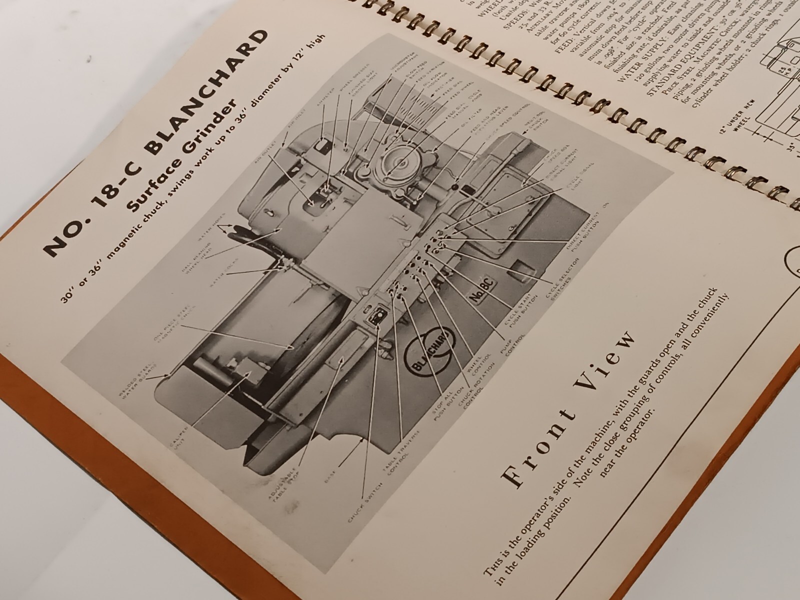 Blanchard No. 18-C Grinder Operator’s Handbook and Maintenance Manual & Others