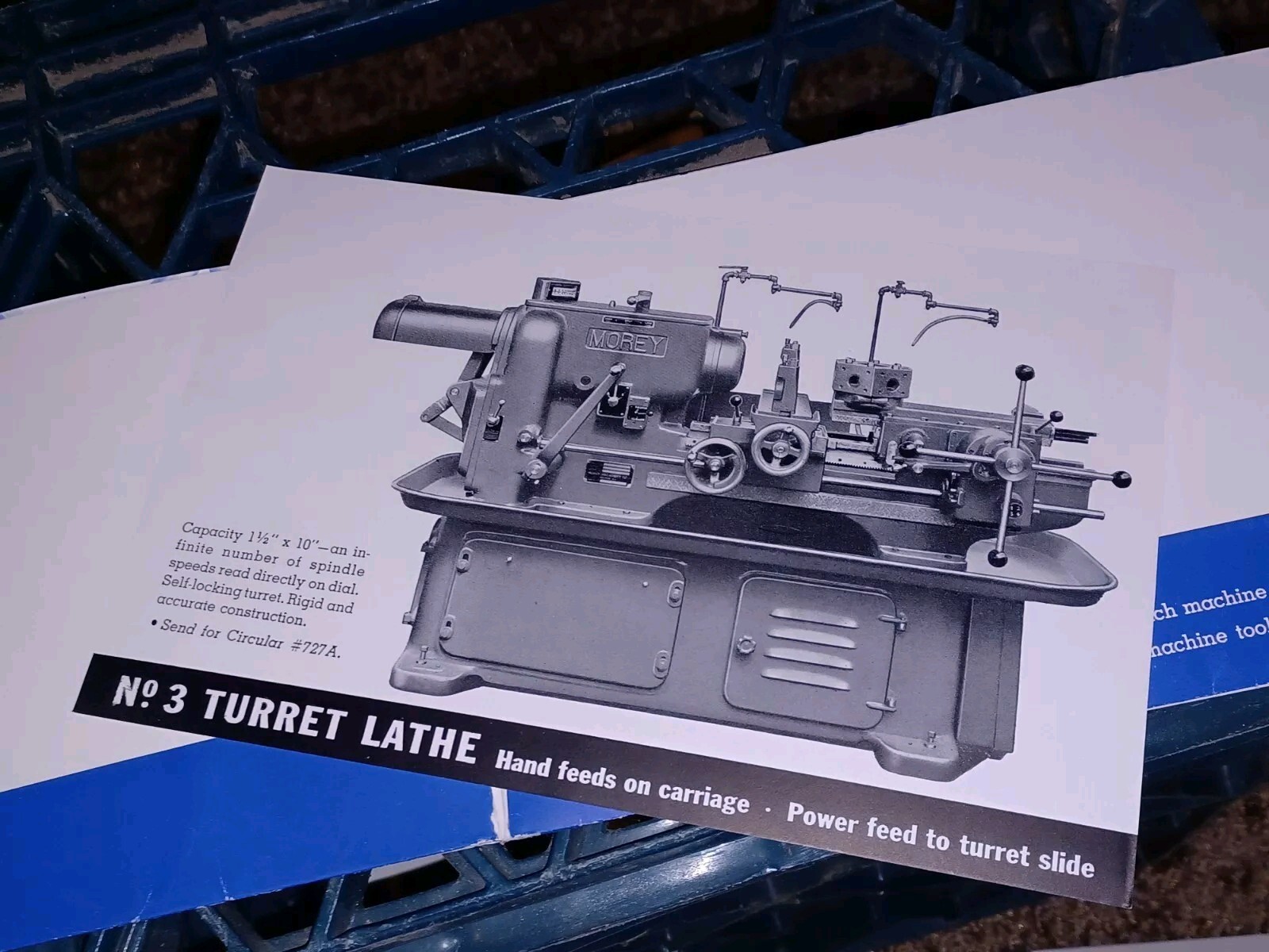 MOREY MACHINE TOOL CATALOG Turret Lathes Shapers Milling Drills SALES FLYER LOT