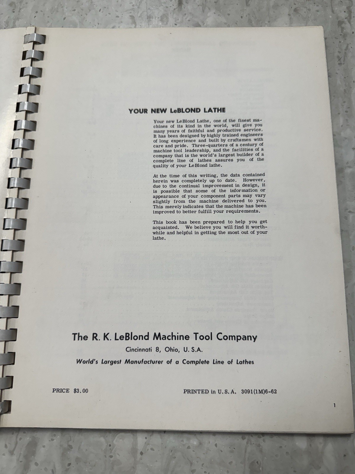 Original LeBlond Heavy Duty Lathes 3220 NI 4025 NK Instruction And Parts Manual