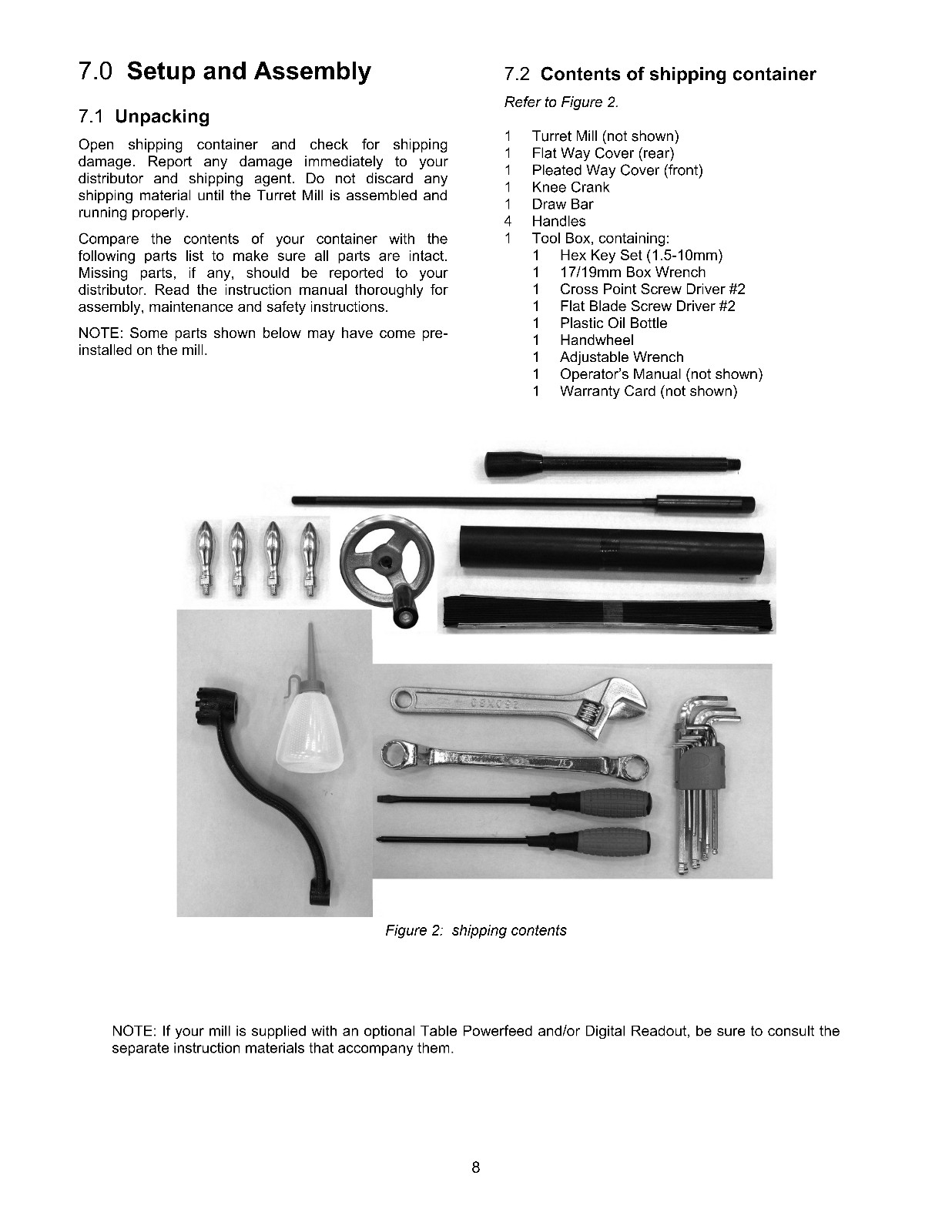 Enco 100-1525, X6320A, Grizzly G6760, 35305 Milling Machine Owners Manual 1479