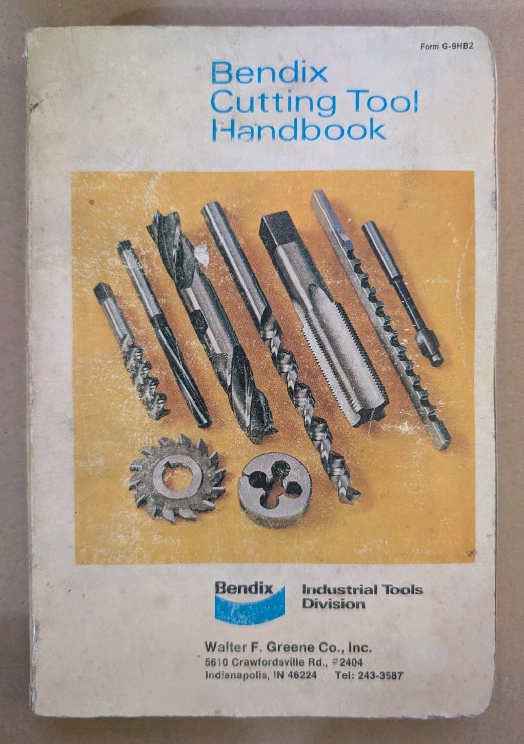 Vintage 1972 Bendix Cutting Tool Handbook Machinist Reference Manual