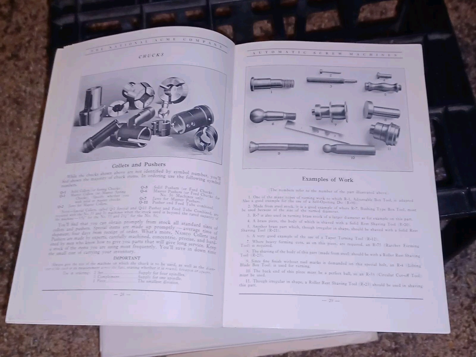 National Acme Company Model A MULTIPLE SPINDLE AUTOMATIC SCREW MACHINE CATALOG