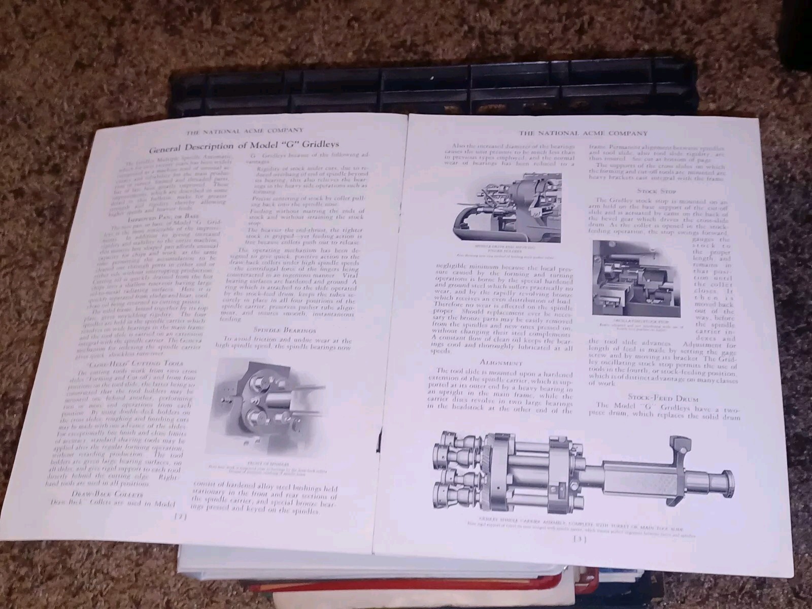 NATIONAL ACME GRIDLEY AUTOMATIC Model G Multiple Spindle Screw Machines Catalog