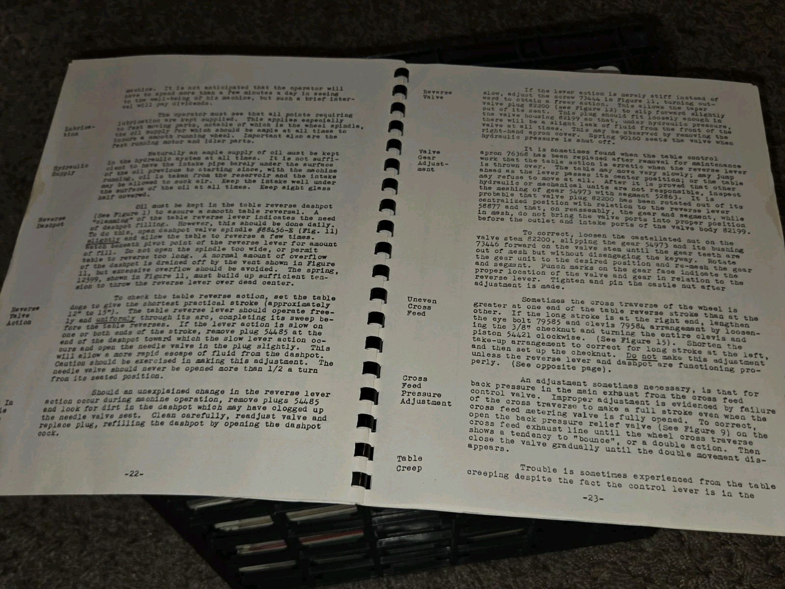NORTON INSTRUCTION OPERATOR PART MANUAL Hydra SURFACE GRINDER 10″ Warner Swasey