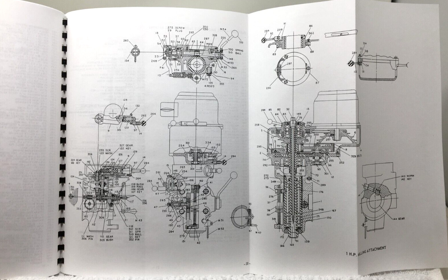 Bridgeport Machines Inc 1966 Operators Manual Turret Milling Mill