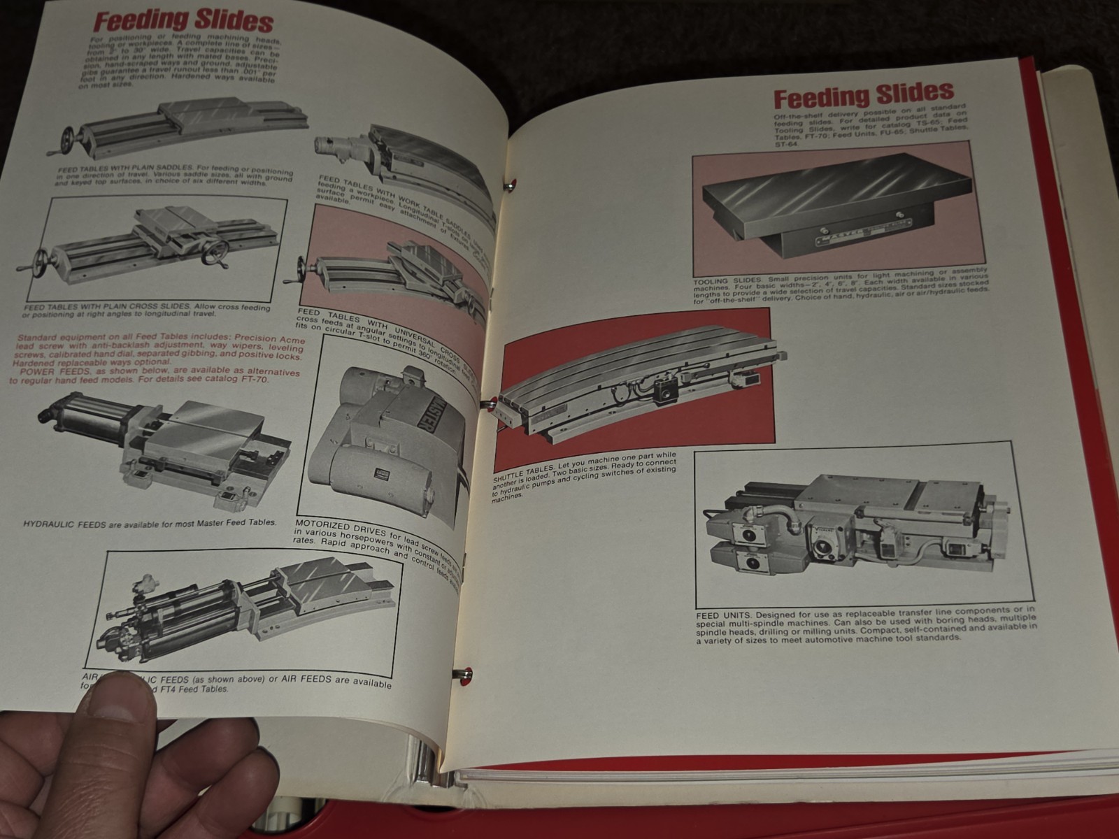 MASTER MACHINE TOOLS CO SLIDES & HEADS Promo Sales Binder Catalog Book MACHINIST