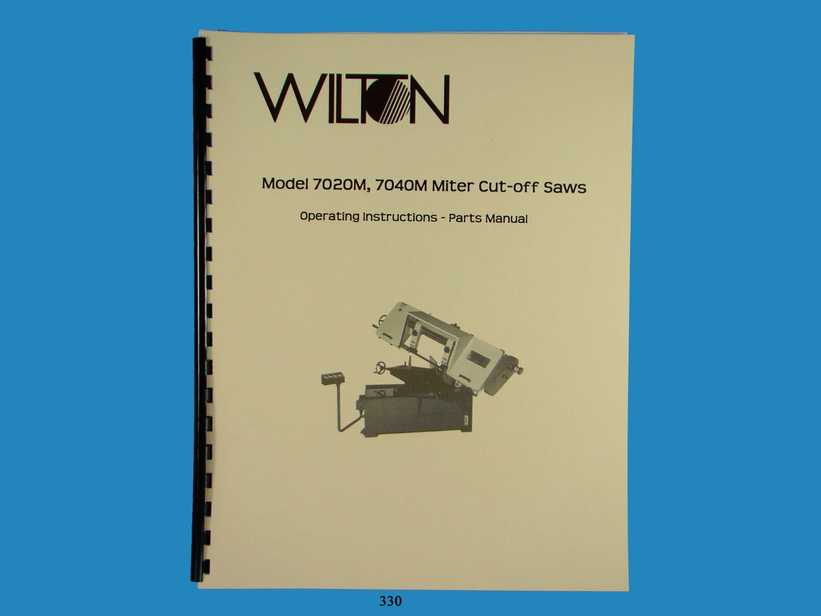 Wilton Model 7020M, 7040M Miter Cut-off Saw Bandsaw Operater & Parts List *330