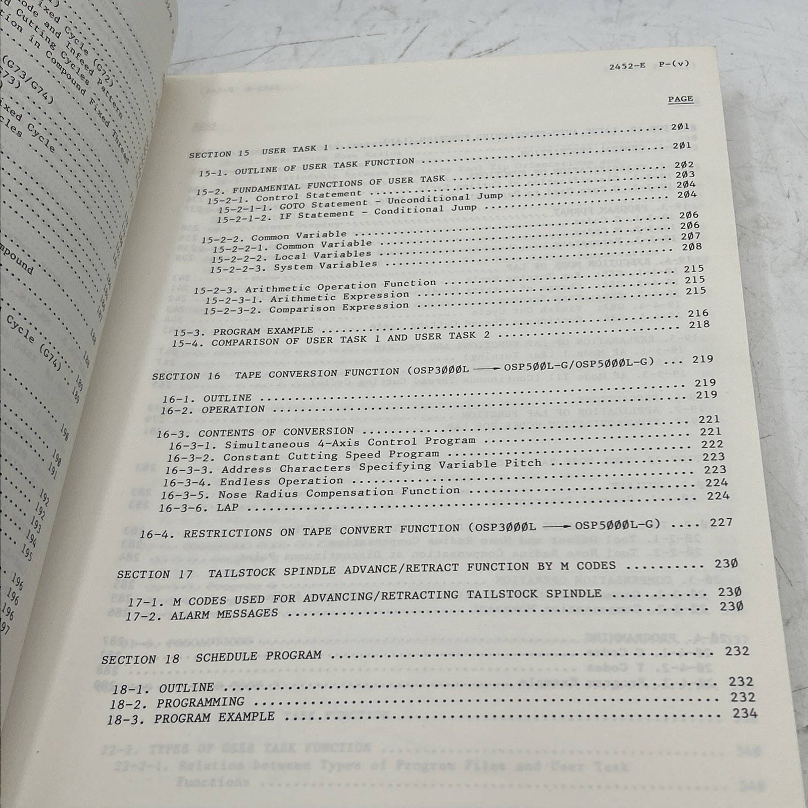 Okuma OSP500L-G OSP5000L-G CNC Systems Programming Manual 7th Edition See Pics