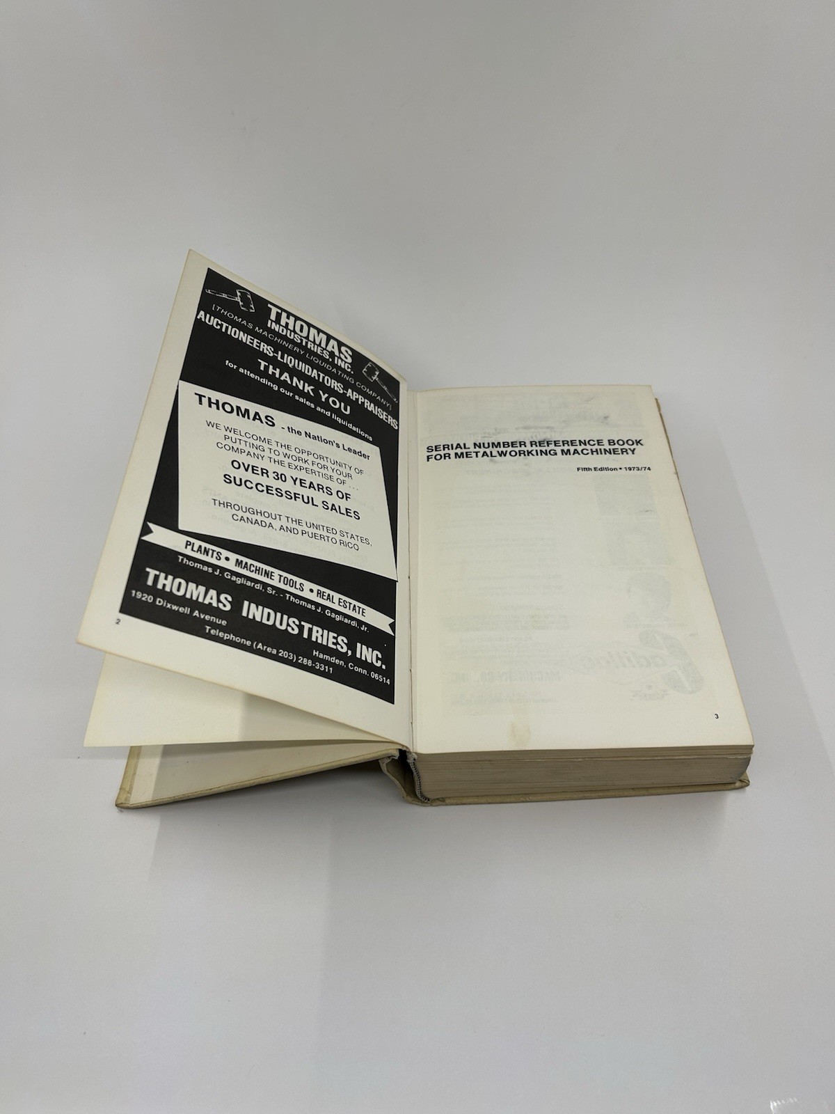 Serial Number Reference Book Metalworking Machinery 5th Ed 1973-74 Vintage