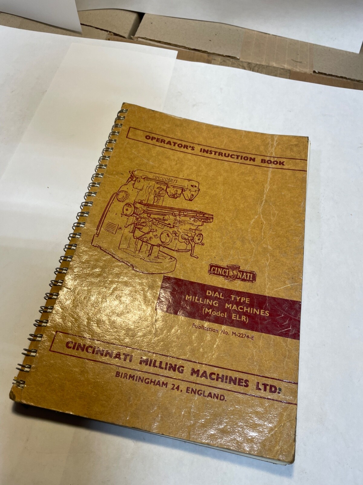 Cincinnati Dial Type Milling Machines Model ELR Operator’s Instruction Book