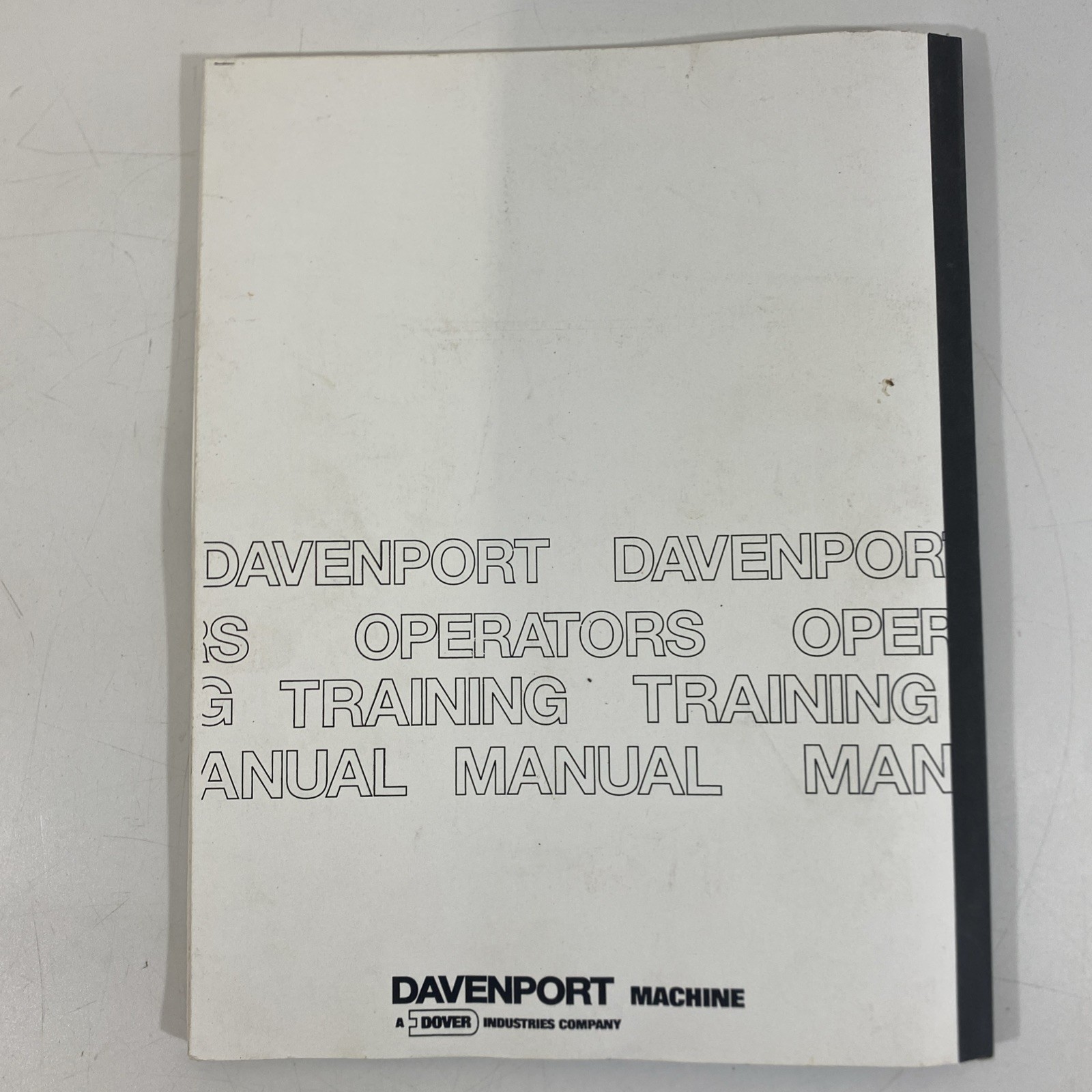 Vtg Davenport 5 Spindle Automatic Screw Machine Operators Training Manual