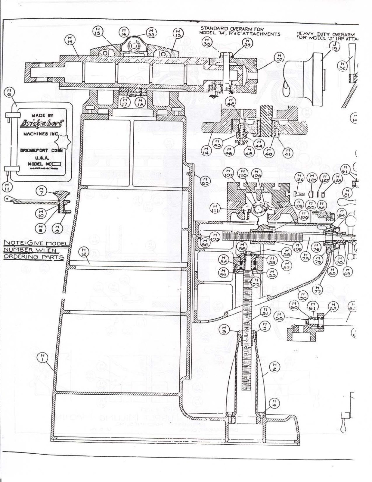 Ram Turret Operator Instruction Manual Fits Bridgeport Series 1 & Round P38