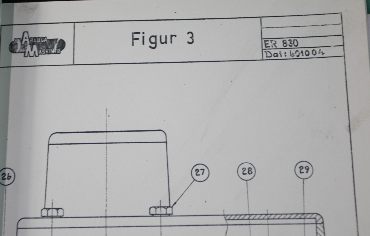 AB ARBOGA MASKINER ER 830 Radial Drill Instruction & Parts Manual