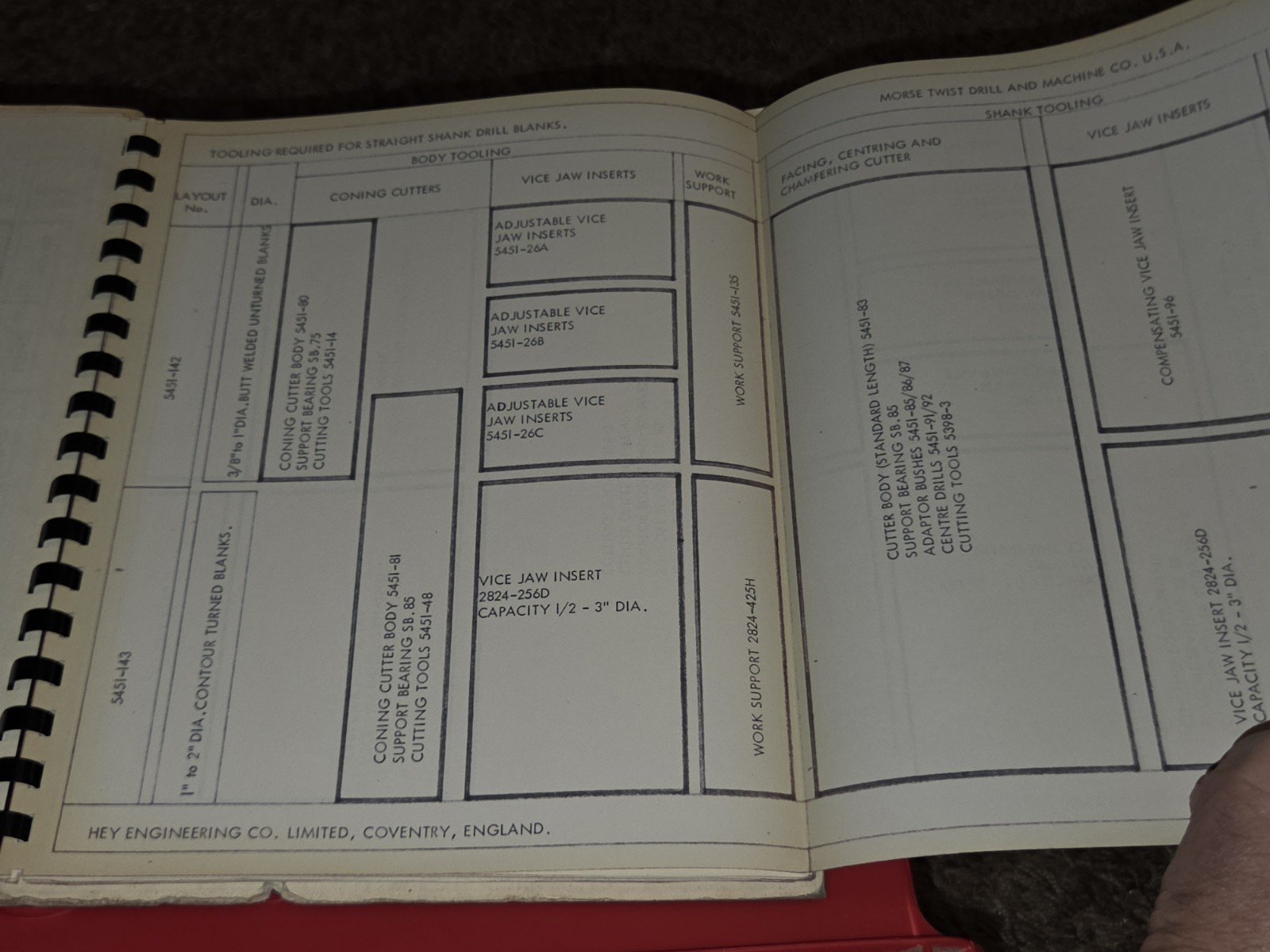 HEY machine tools Tooling Book No 3 Automatic Facing Centering Manual MACHINIST