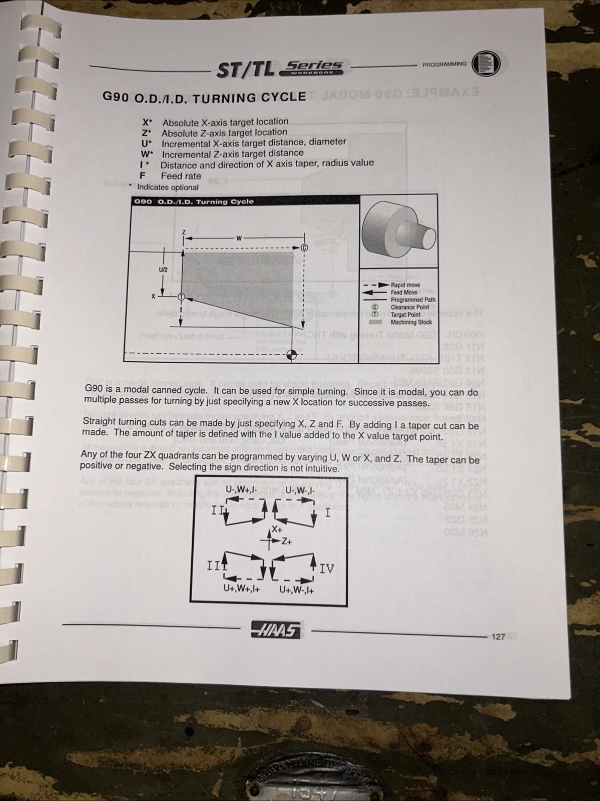 HAAS Automation Inc. Lathe Series Programming Workbook 2015 F11