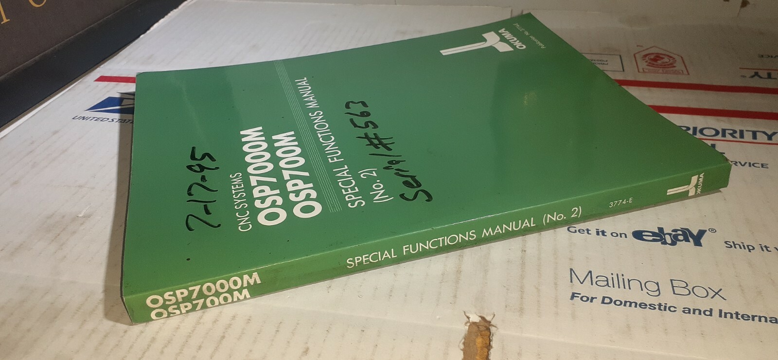 OKUMA OSP7000M OSP700M SPECIAL FUNCTIONS MANUAL (No. 2) 3774-E FastShipping