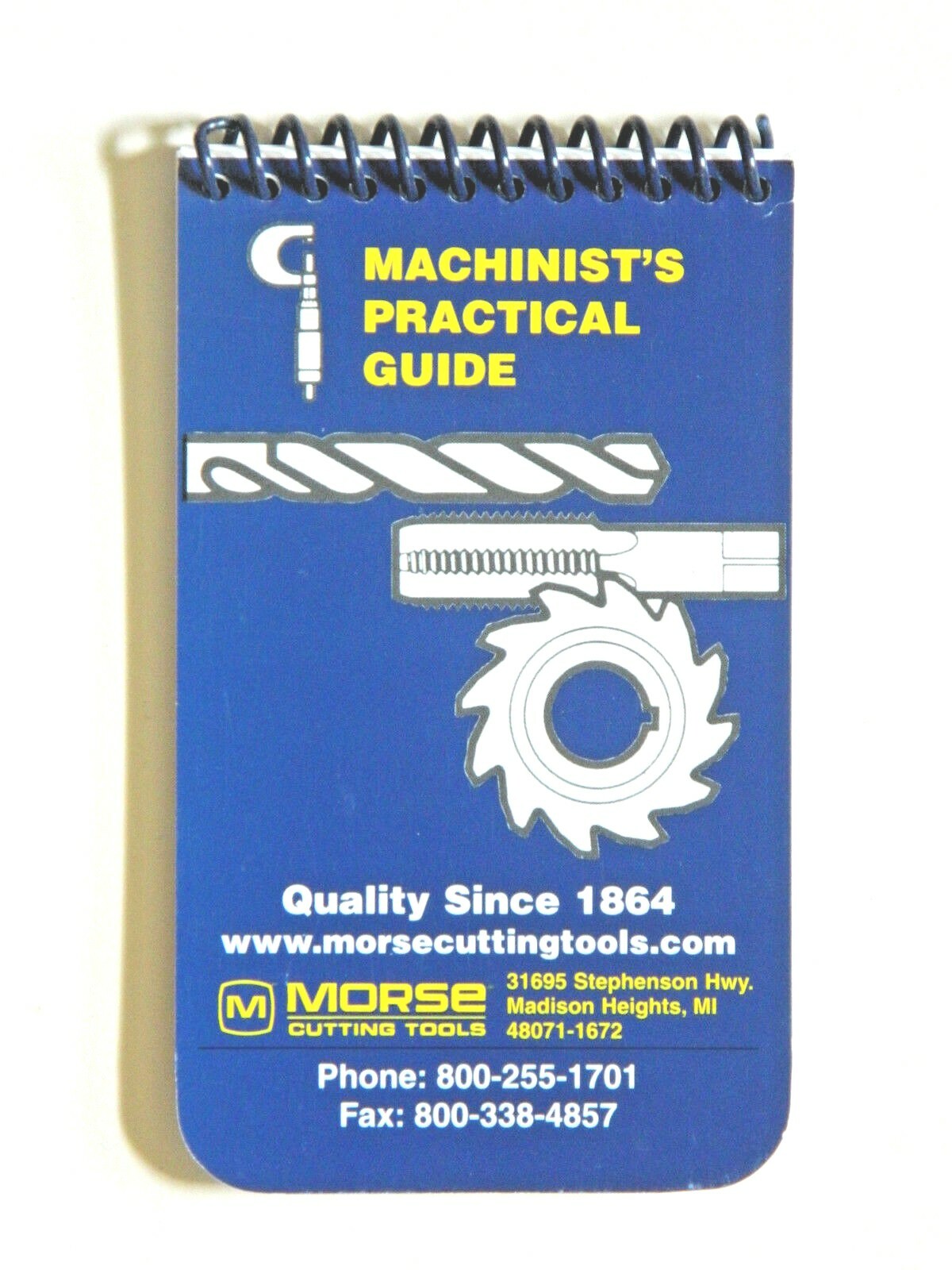 Machinist’s Practical Guide Pocket Manual Handbook Blue Book Morse 20402 R3