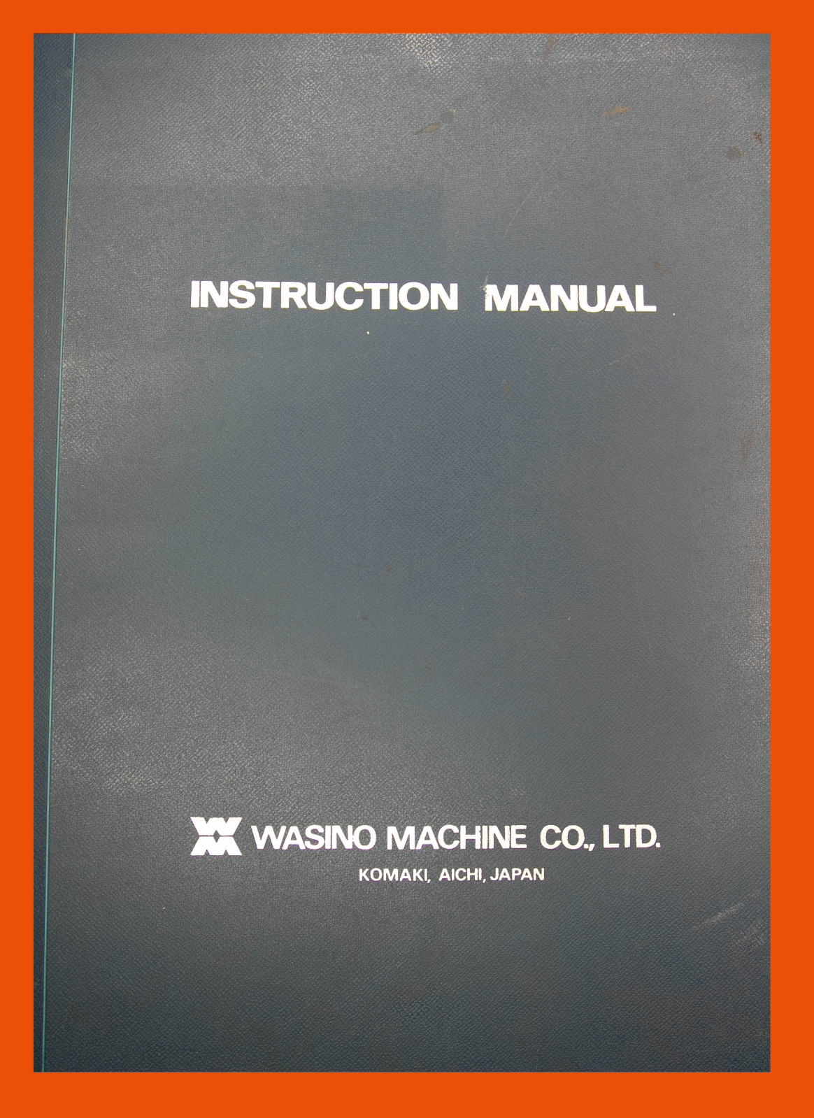 Wasino Sansei SS500, Grinder Operations, Parts, Electrical, Hydraulic Manual