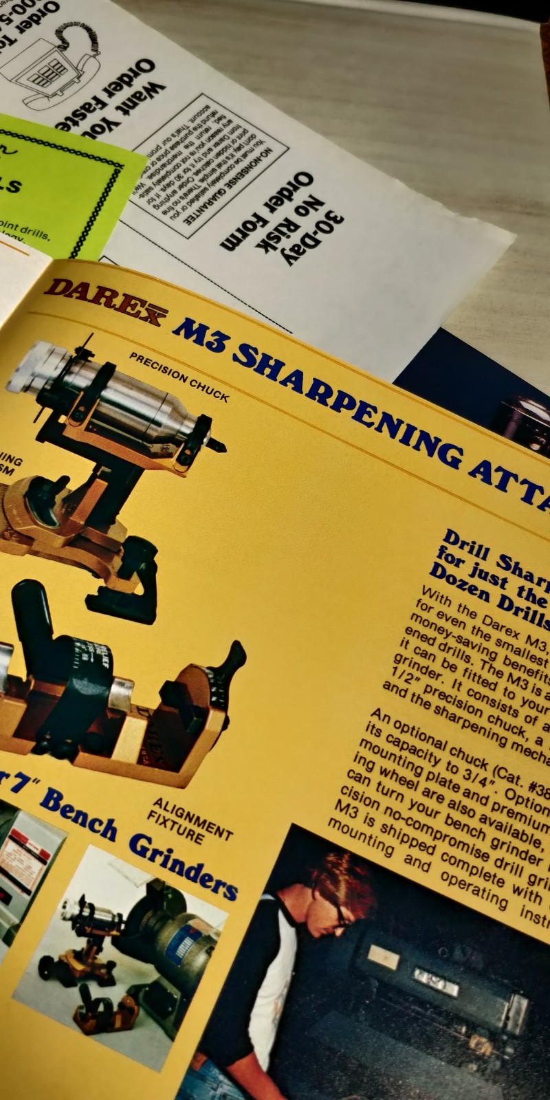 Darex catalogs / brochures E-90 E-85 M5 M4 M3 Sharpeners drill press SP2000 C4