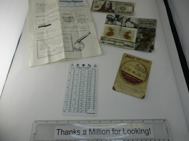 (4) Machinist Helps, Help, LUFKIN Gage, Brown & Sharpe Manuals Ephemera VGC