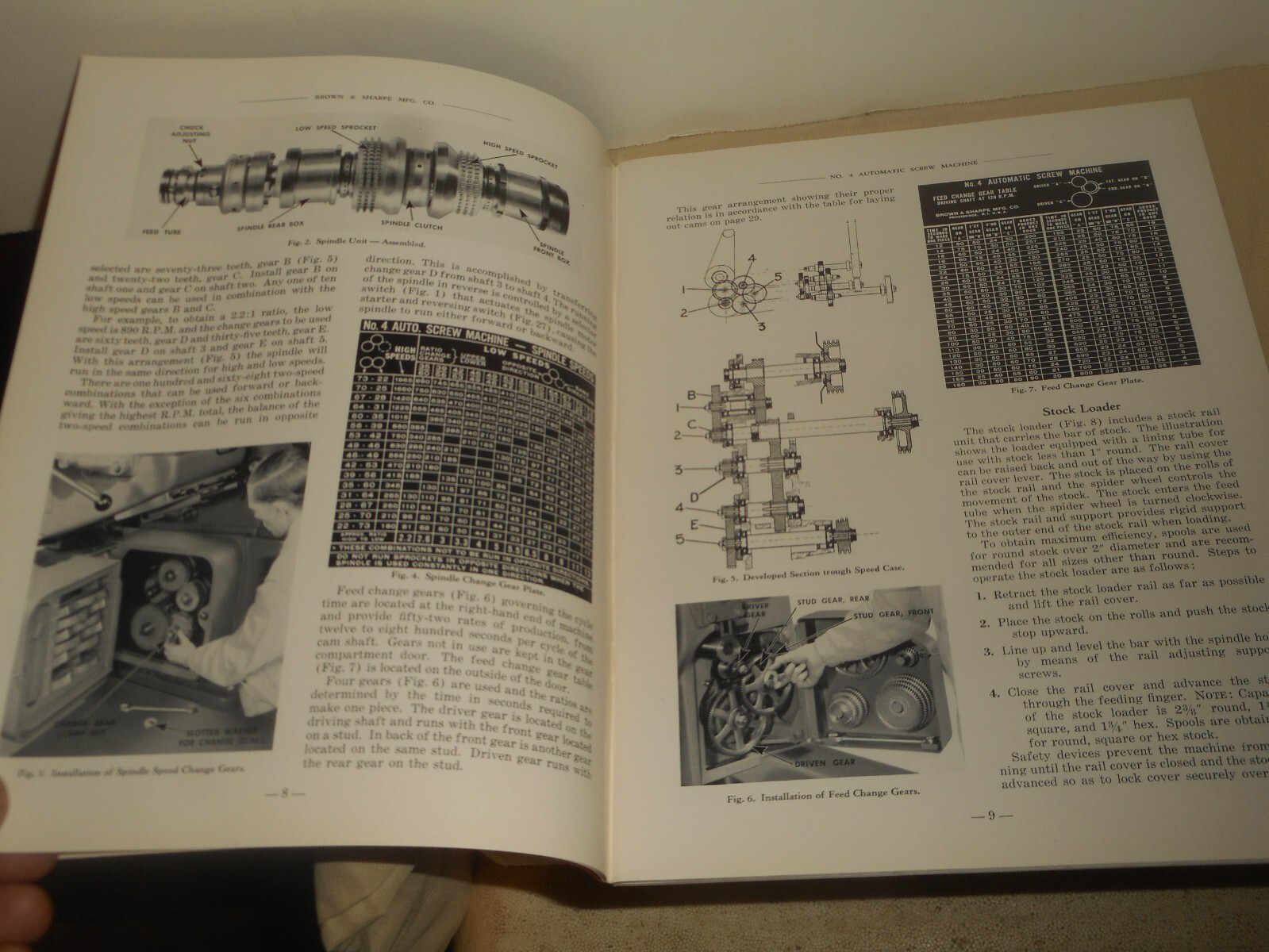 No. 4 BROWN & SHARPE Automatic Screw Machine Operation Maintenance Repair Parts