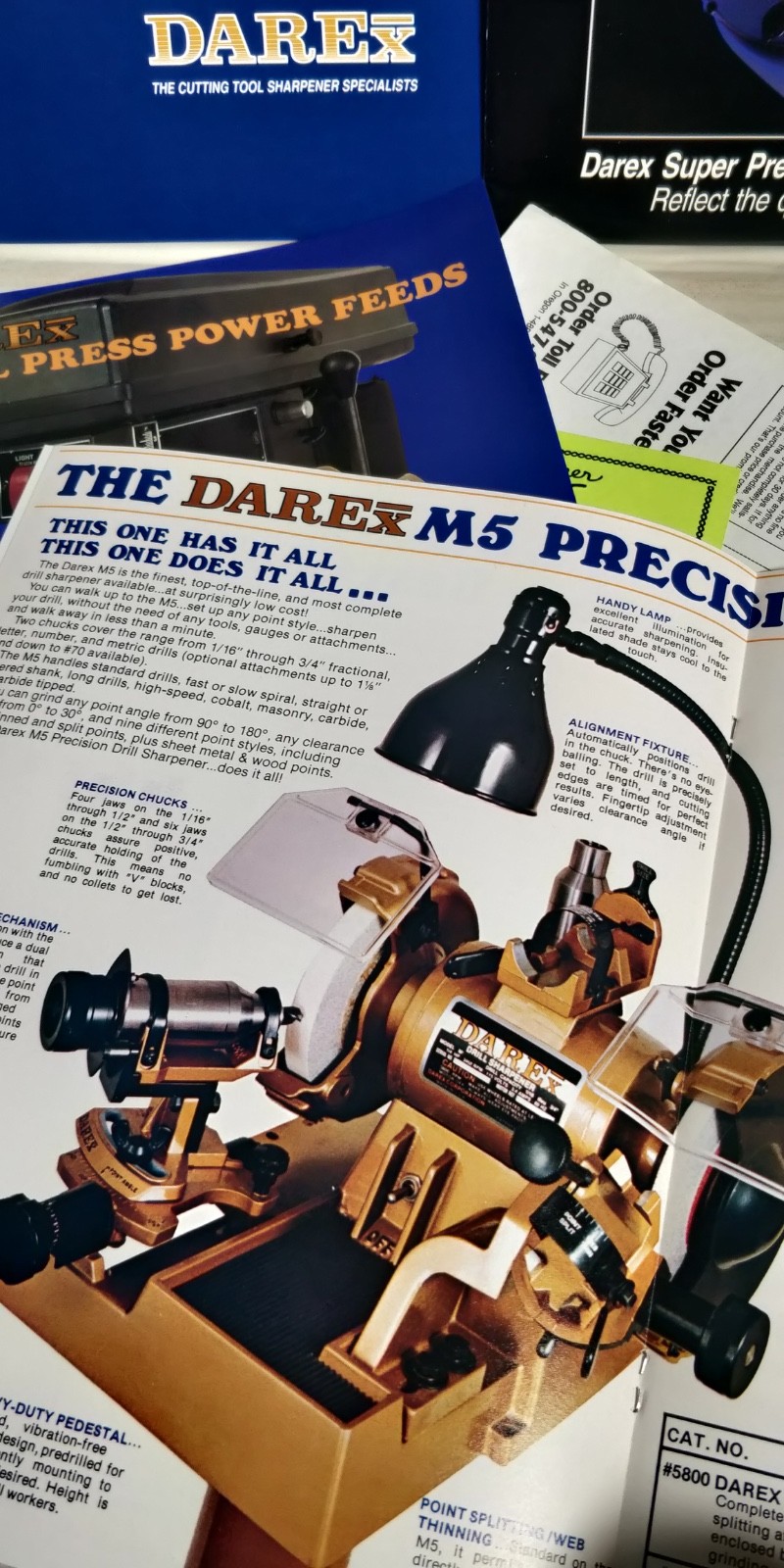 Darex catalogs / brochures E-90 E-85 M5 M4 M3 Sharpeners drill press SP2000 C4