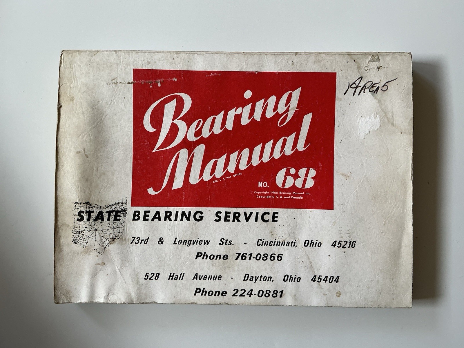 State Bearing Service Bearing Manual Dayton/Cincinnati Ohio No.68